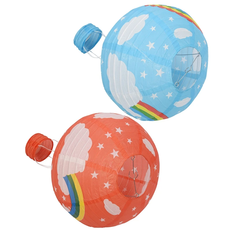 2 шт. 12 дюймов воздушный шар бумажный фонарь абажур потолочный светильник