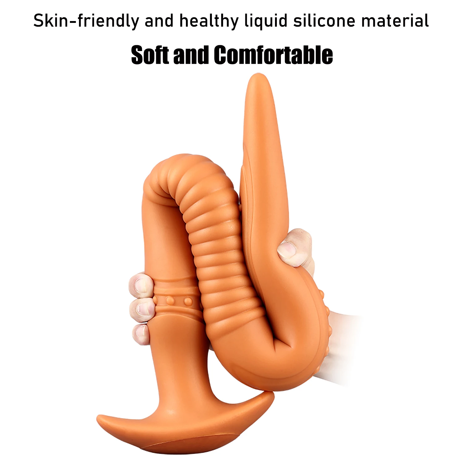 Жидкий Силикон Супер длинная Анальная пробка фаллоимитаторы стимуляция ануса и