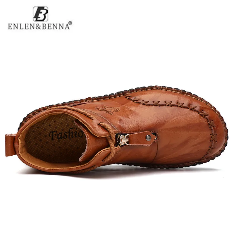 Лидер продаж Мужские туфли Кожаные Высокое качество Зимние Мокасины Мягкие