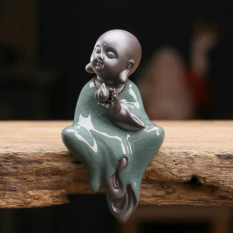 Керамический маленький монах чай питомец креативный рисунок Будды Гуаньинь