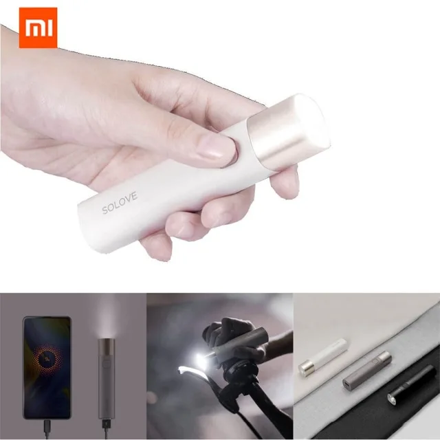 Xiaomi Mijia Solove X3 перезаряжаемый фонарик с яркостью и USB для повседневного