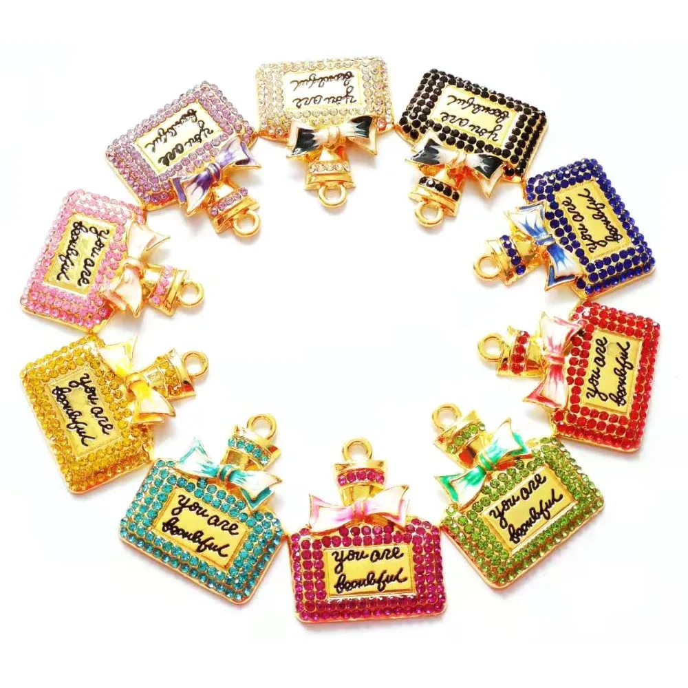 

10pcs Perfume Bottle charms for women DIY jewelry accessories P14
