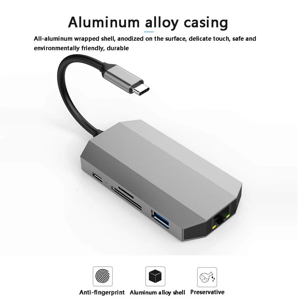 Dex станция для samsung Note 8 S8 S9 S8+ концентратор USB Type C аудио адаптер Thunderbolt 3 с 4K HDMI 1000M Ethernet для MacBook Pro