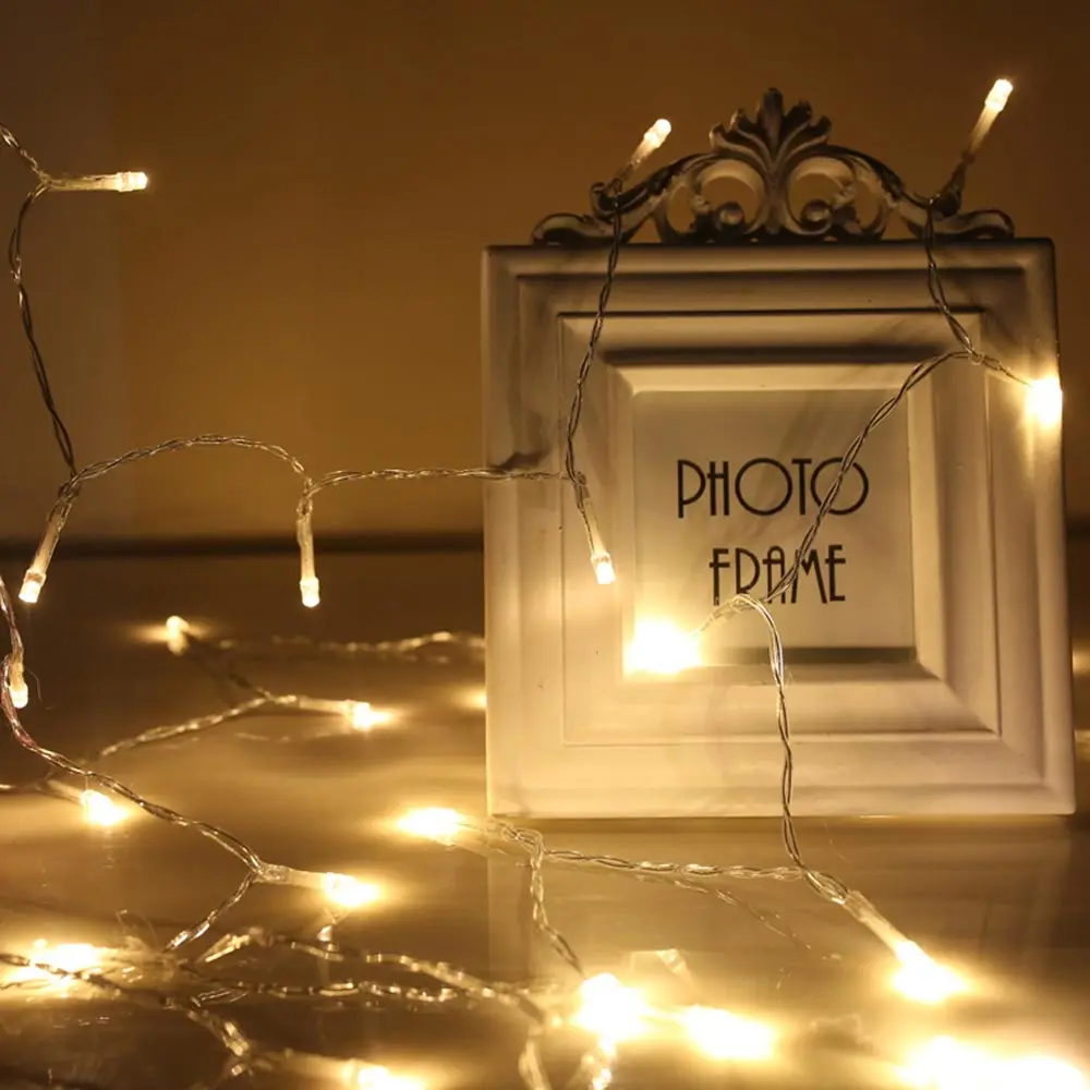 LED String Lights Battery Operated 1.5M 3M 6M 10M Garland Christmas Tree Wedding Party Decoration Holiday Fairy Light | Лампы и