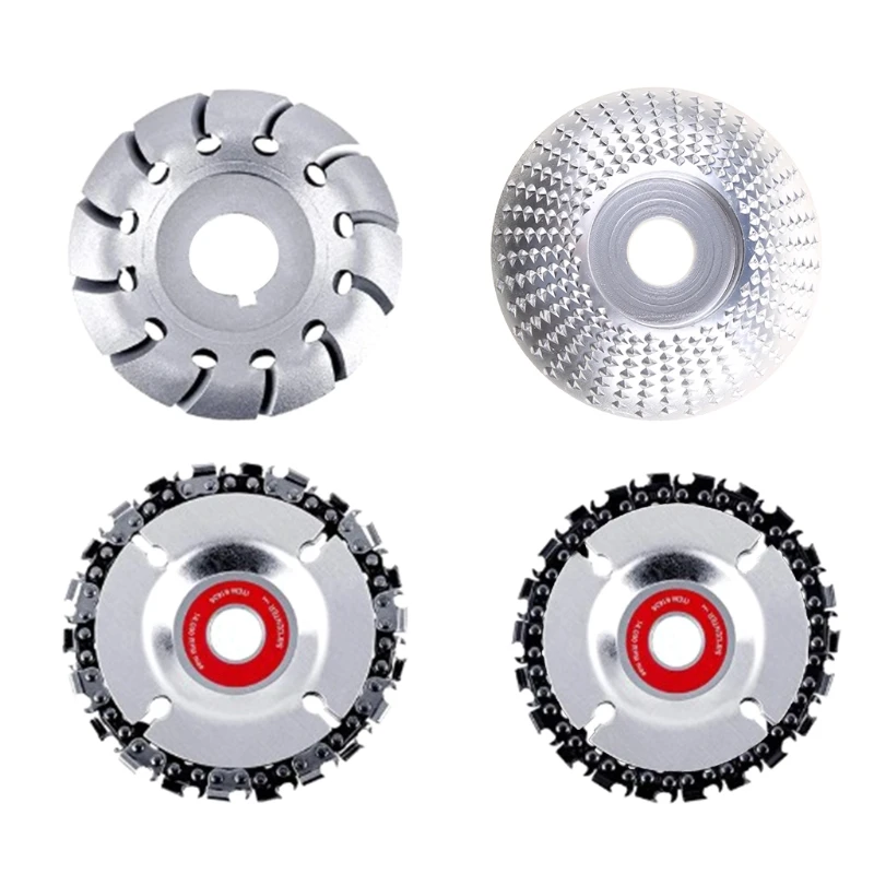

Wood Grinding Wheel 22 Teeth Grinder Chain Disc Woodworking Carving Shaping Tool