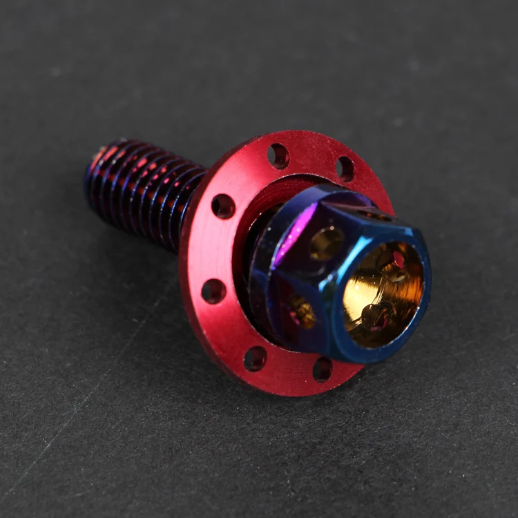 Винт крыла для электрического мотоцикла 2 шт. нержавеющая сталь 304 цветной винт M6