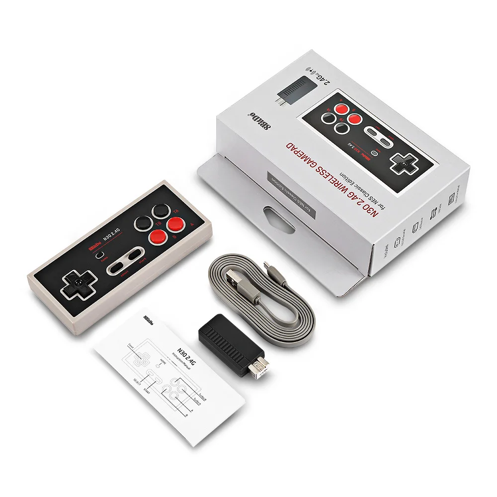 8Bitdo N30 2.4G Wireless Gamepad Game Controller Handle for NES Classic Edition Joystick | Электроника