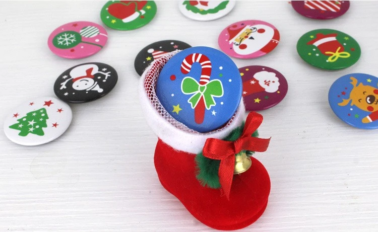 5шт Новое прибытие Новогодние украшения Для дома Дети Маленькие подарки Badge фестиваль партия год украшения Рождество