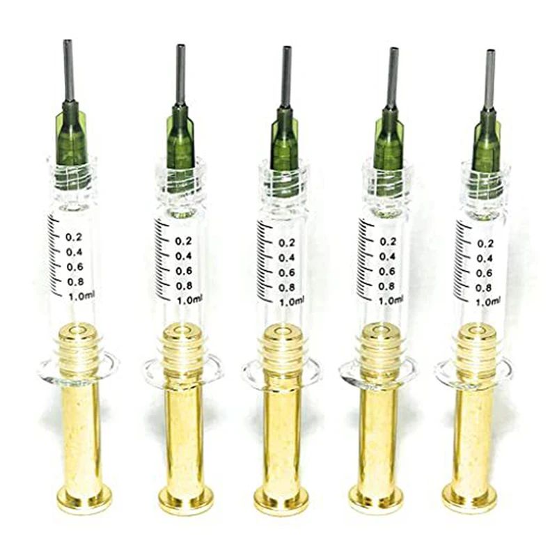 

1PC 1ML / 3ML / 5ML Luer Lock Syringes Screw Blunt Tip Needles Caps For Industrial Dispensing