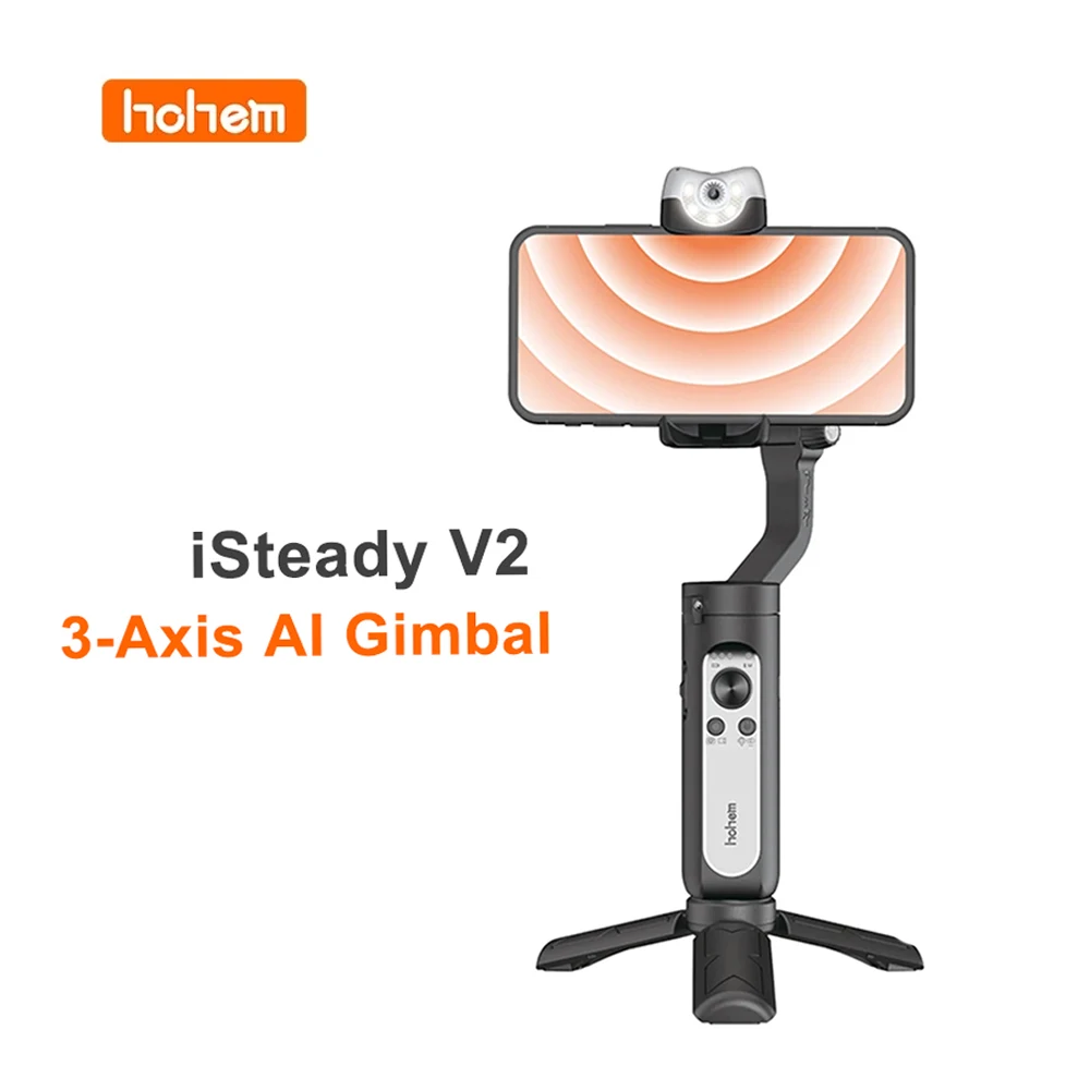 Hohem iSteady V2 AI смартфон Gimbal стабилизатор 3 оси/AI визуальное отслеживание складной с
