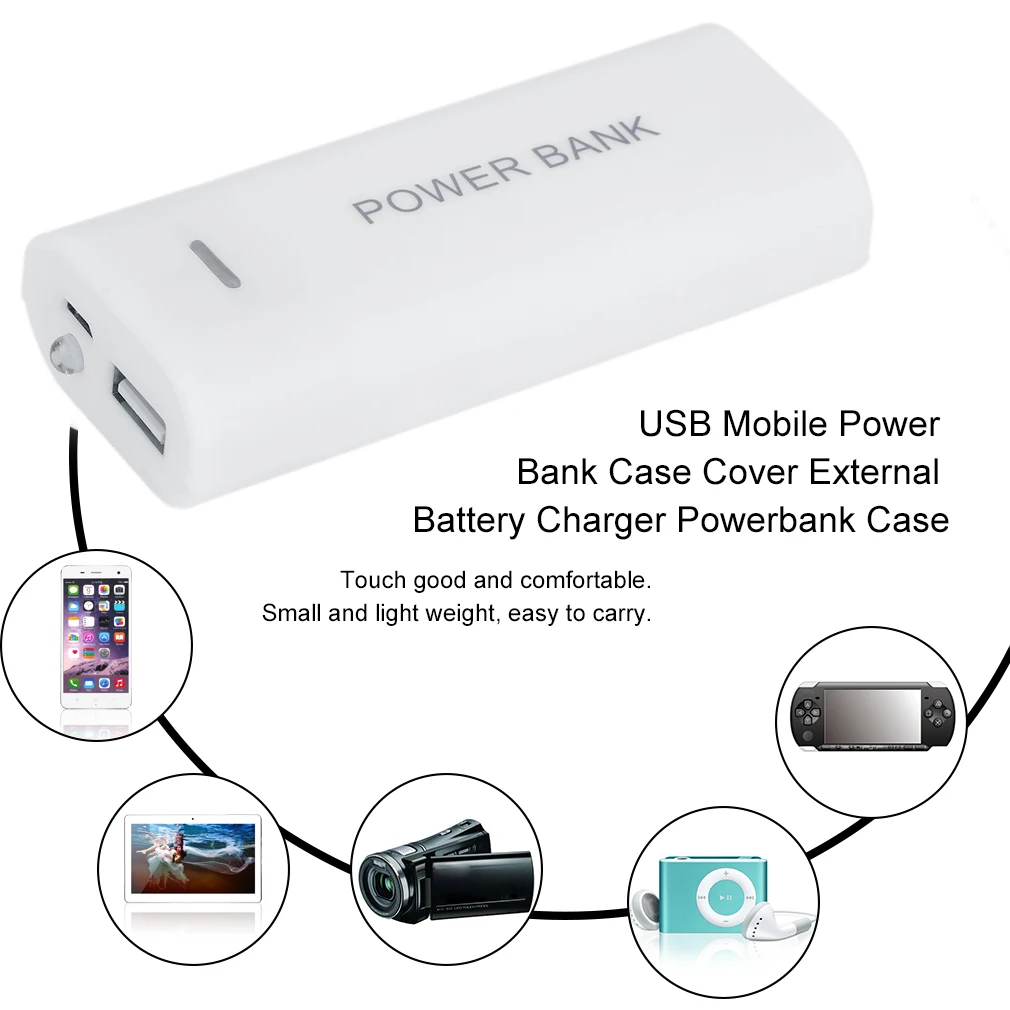Многоцветный дополнительный USB Чехол для мобильного внешнего аккумулятора новый