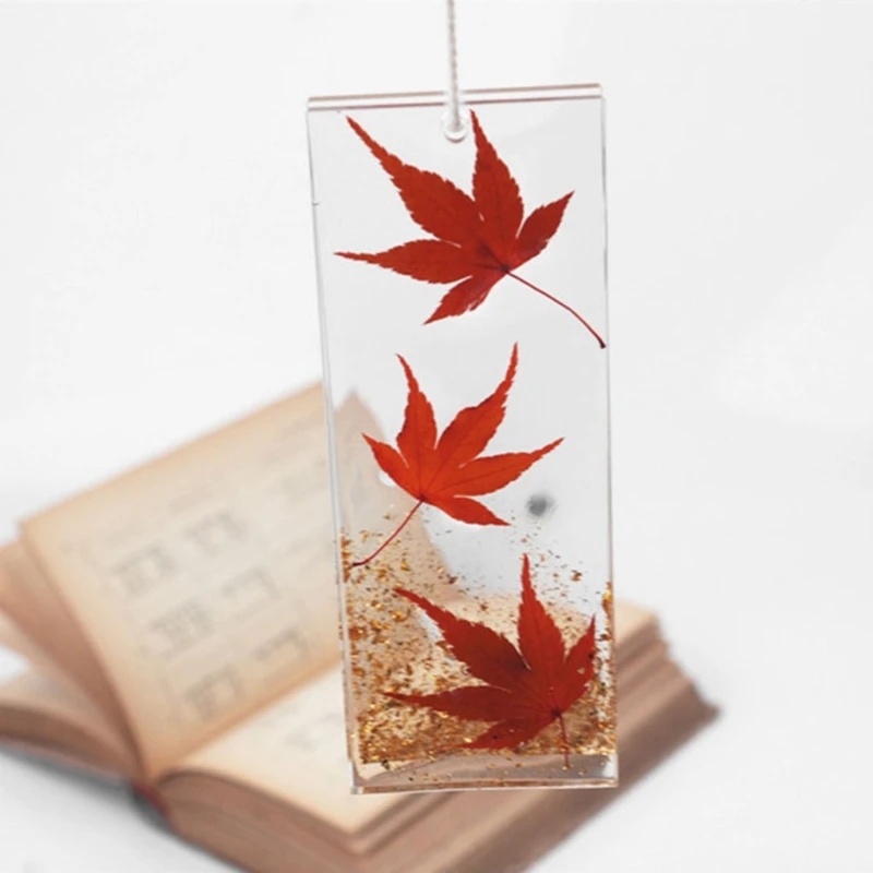 

Irregular Rectangular Bookmark Epoxy Resin Mold Hanging Tag Pendant Silicone Mould DIY Crafts Jewelry Casting Tools