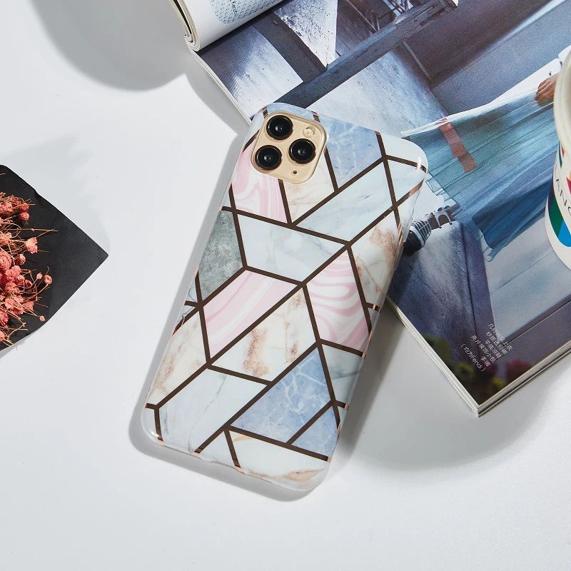 Мягкий силиконовый чехол с геометрическим рисунком для Huawei P20 P30 Pro Lite Mate20 |