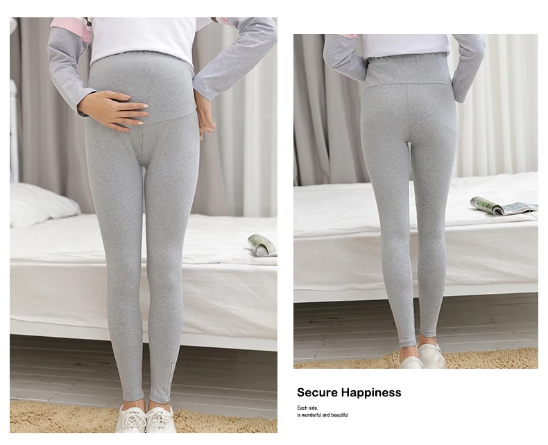 Леггинсы для беременных эластичные спортивные штаны йоги Длинные хлопковые
