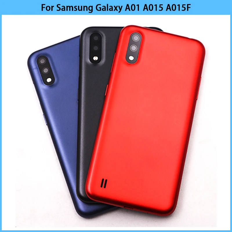 

New For Samsung Galaxy A10 2019 A105 SM-A105F Battery Back Cover Plastic Panel Rear Door A10 Housing Case Camera Lens Replace