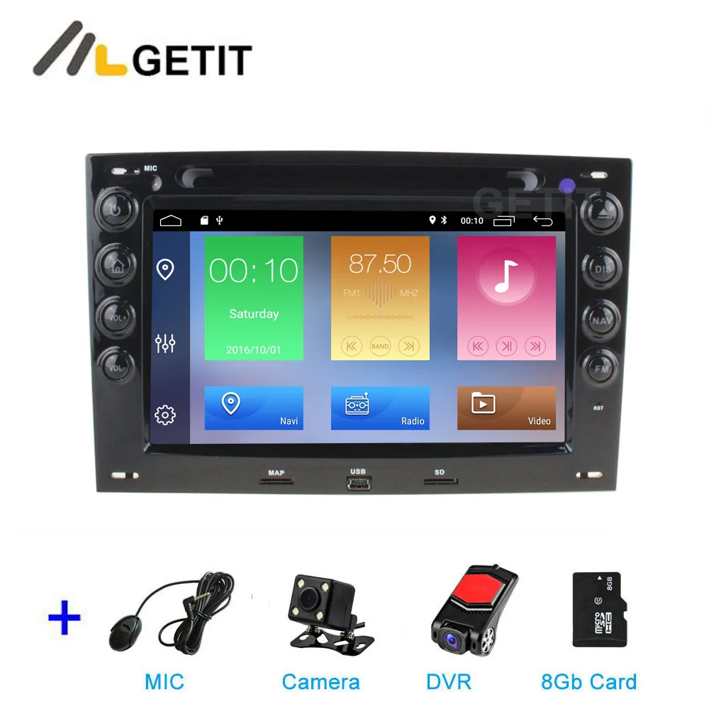 DSP 2G CAM DVR SD DSP Android 9 автомобильный dvd-плеер gps для Renault Megane2 Megane 2 2006-2010 с wifi Bluetooth стерео радио - Цвет: DSP 2G CAM DVR SD