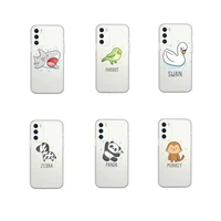 cartoon animal cute lovely phone case transparent for huawei p40 p30 p20 pro mate 20 lite honor 10 10i 9x 8a 8x cover coque