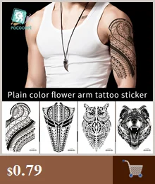 Rocooart Wholesale 10PCS Temporary Tattoo Sticker Robotic Arm and English Letter Design Waterproof Men Body Art Tatoo