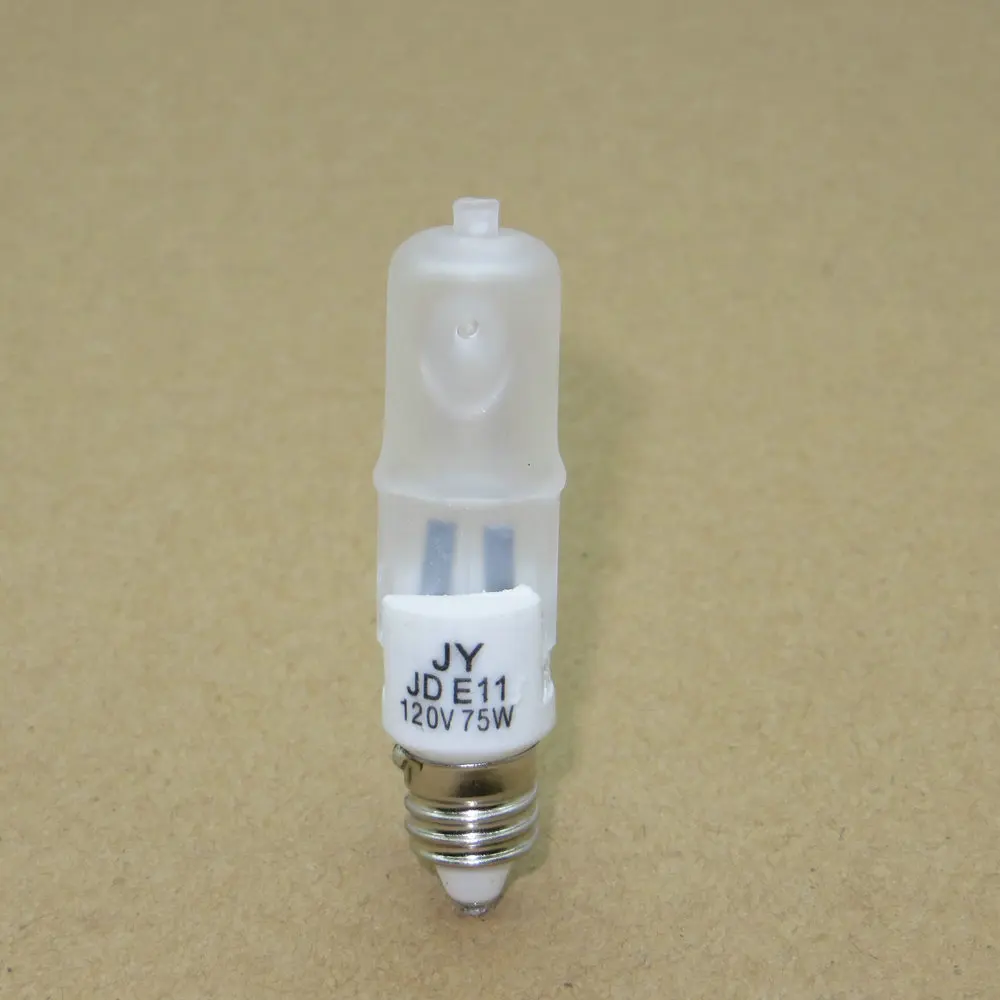 Упаковка из 5 галогеновых мини канделябр E11 цоколь 120V ~ 130V JD матовый 75W сценический