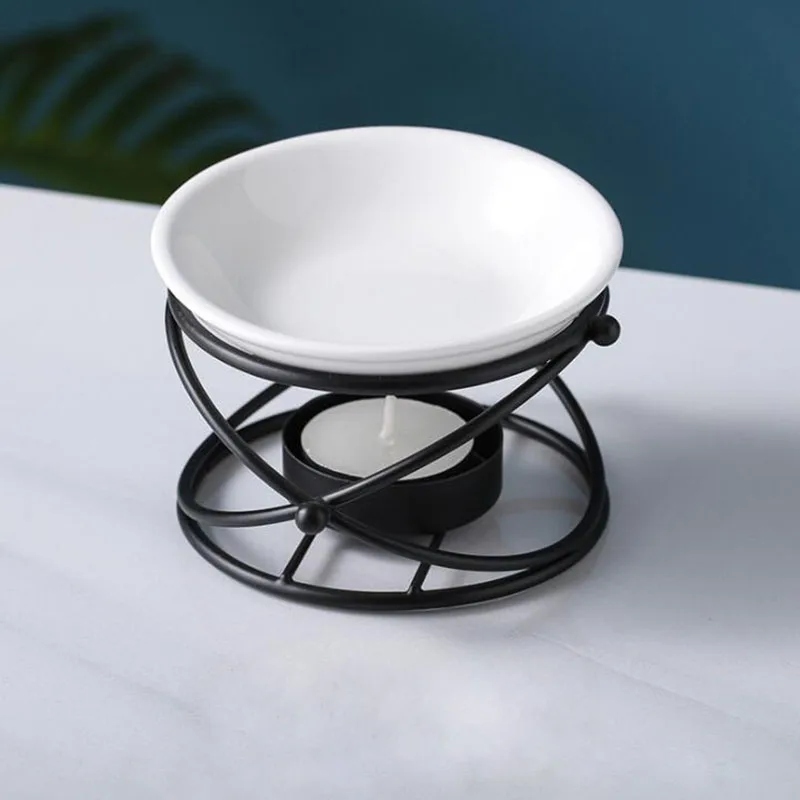 

HEYYES Арома-горелка керамическая золотая черная