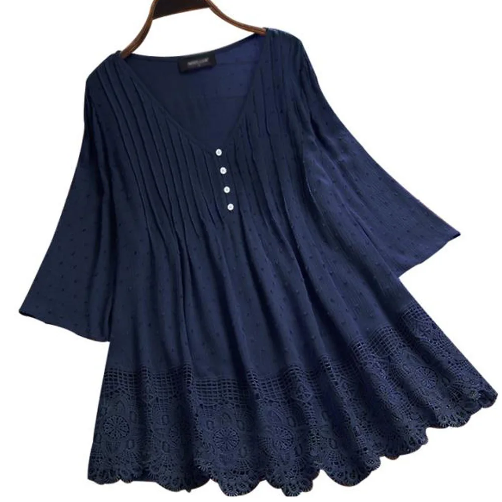 

Женская блузка с длинным рукавом, летняя повседневная Свободная рубашка, однотонные хлопковые льняные блузки, топы, винтажная уличная одеж...