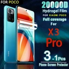 Гидрогелевая пленка 20000D с полным покрытием для Xiaomi Poco X3 Pro NFC, защита экрана Poco F3 Pro F2 M3 Poco X3Pro X3 NFC, не стеклянная пленка