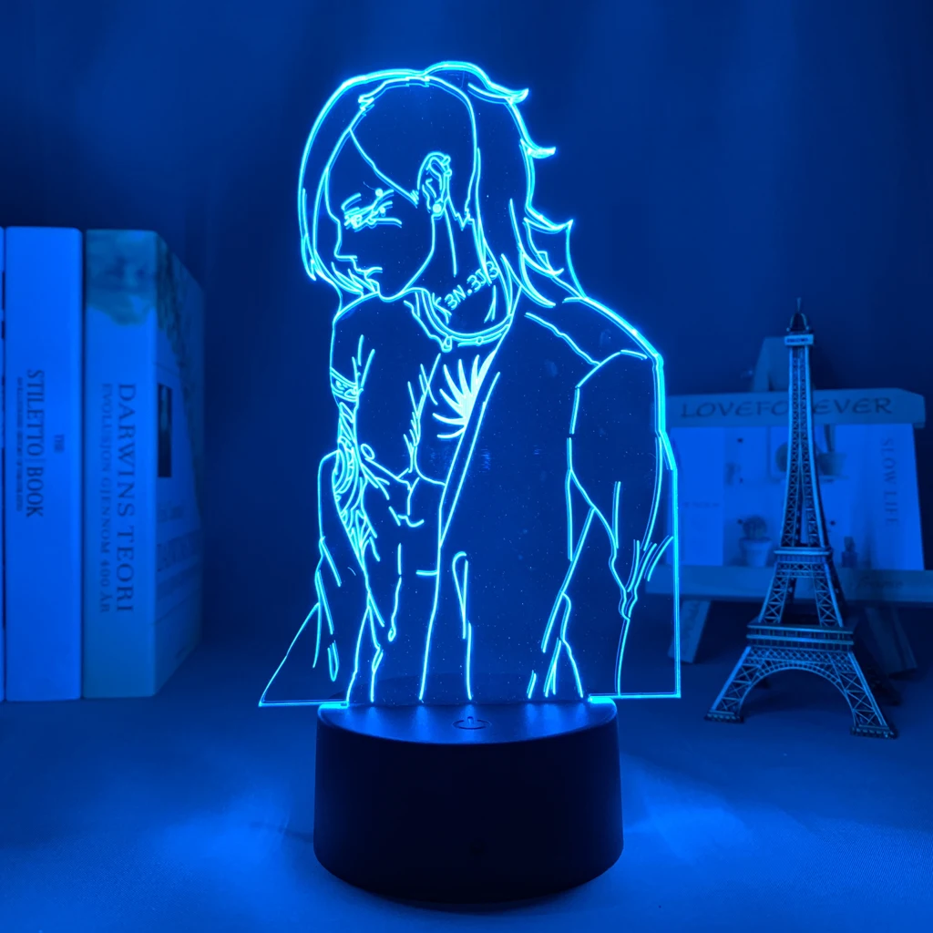 

Аниме лампа Uta Токио Гуль 3d для спальни Декор ночной Светильник крутой подарок на день рождения светодиодный ночсветильник Uta Токийский Гул...