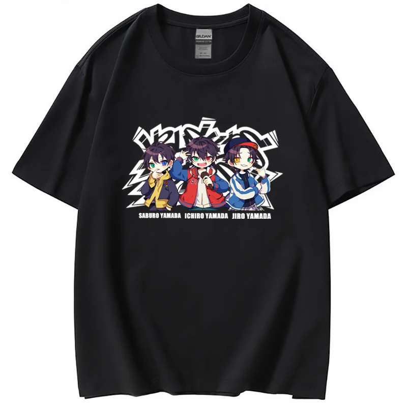 

Hypnosis Mic Buster Bros T Shirt Graphic T Shirts Anime T-shirts Women/Men Summer Short Sleeve T Shirts Casual Streetwear Clothe