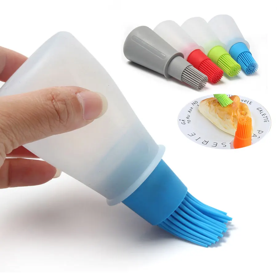 3 вида цветов пищевая высокая температура легко чистить 75 мл силиконовая щетка