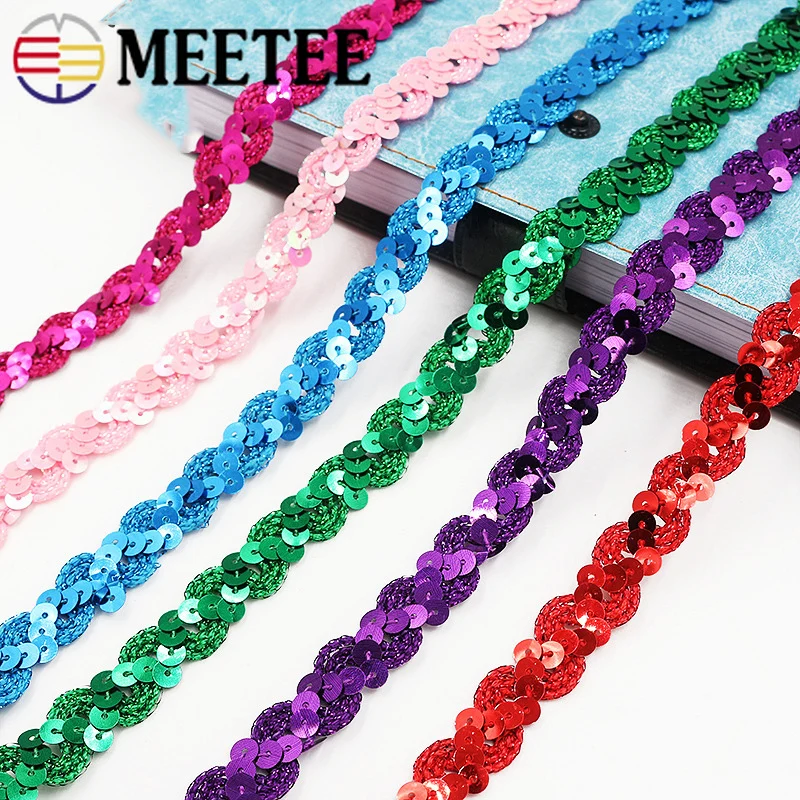 Кружевные ленты с блестками 25 метров 15 мм золотыми и серебряными лентами для