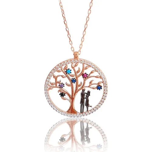 Серебряное ожерелье Pazarim с деревом жизни|Цепочки| |