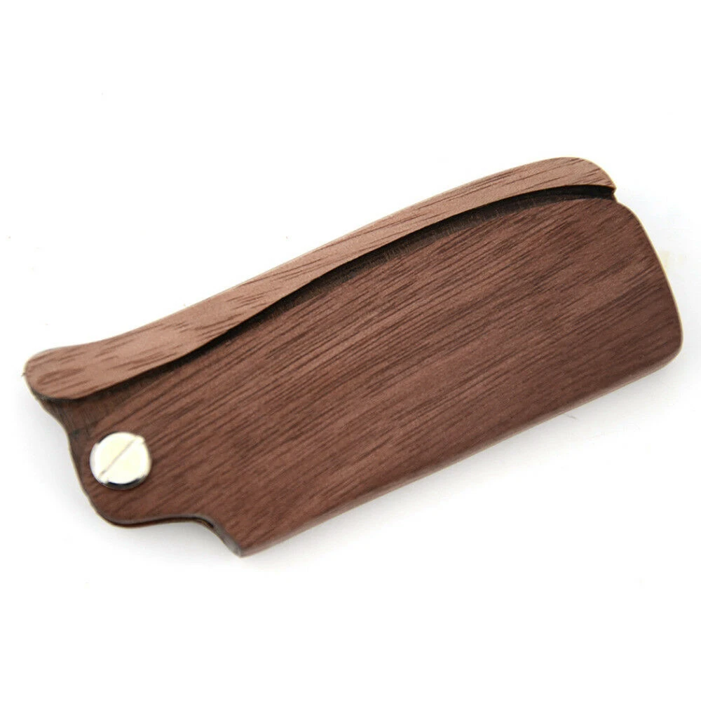 

Portable Wooden Pocket Folding Moustache Sandalwood Comb Beard Hair Comb Anti-Static-Gift