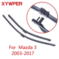 xywper wiper blades for mazda 3 2003 2004 2005 2006 2007 2008 2009 2010 2017 car accessories soft rubber car windscreen wipers