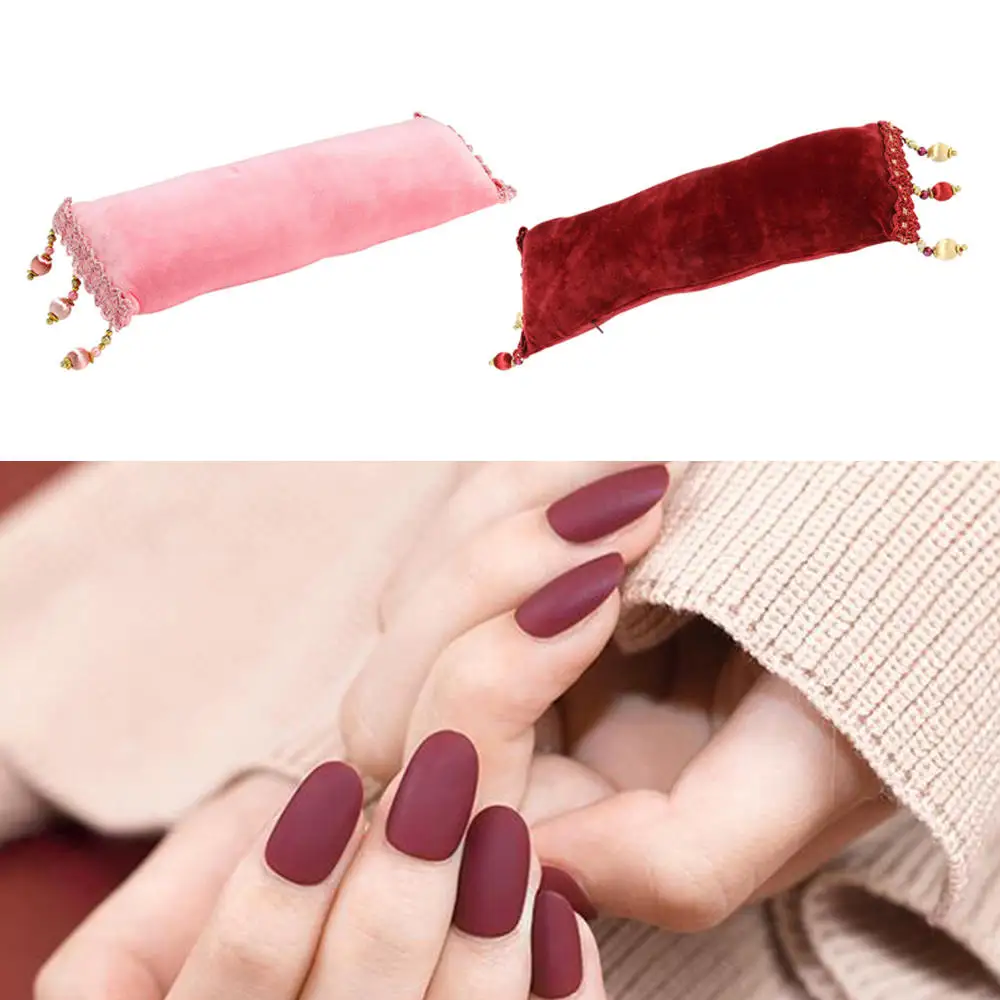 

Soft Hand Rests Manicure Hand Pillow Velvet Pad Hand Holder Arm Rest Nail Art Tool Hand Cushion Tassel Hand Pillow Tool