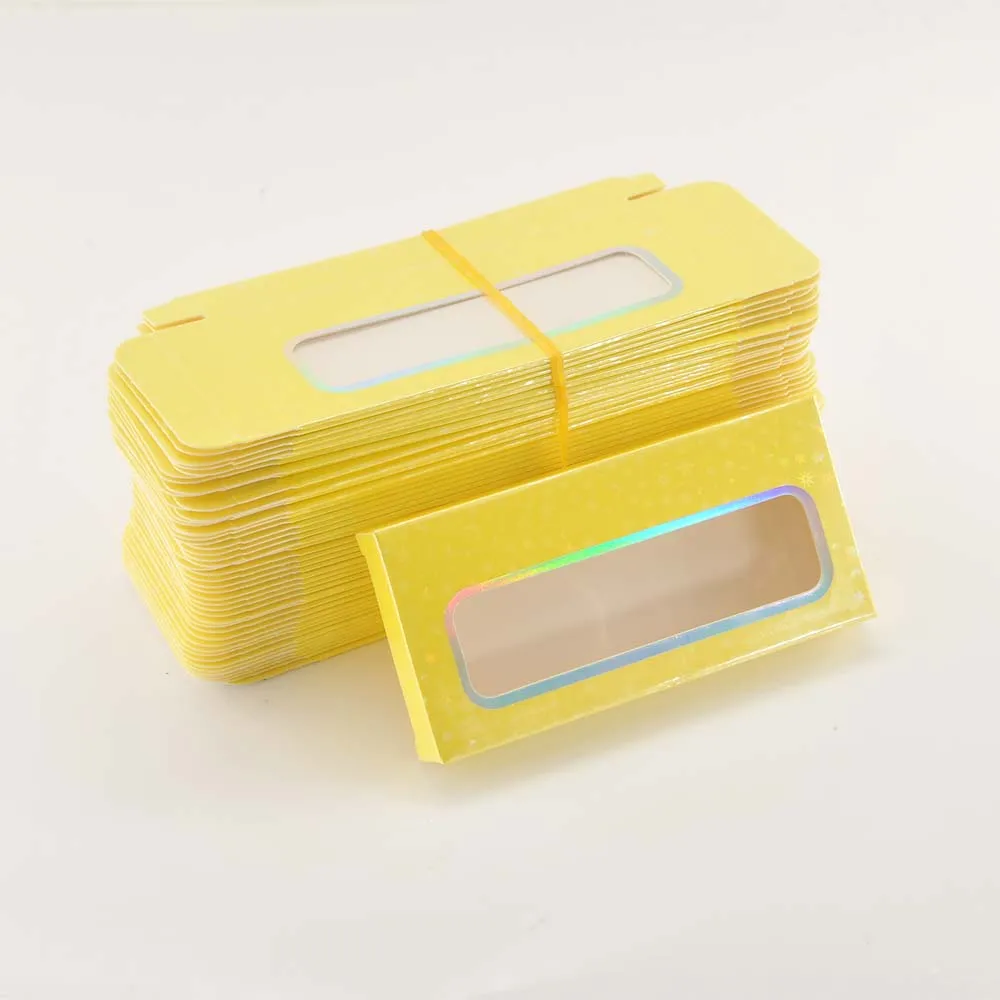 

Wholesale eyelash packaging box lash boxes package custom blue rectangle paper box faux cils makeup storage case bulk vendors