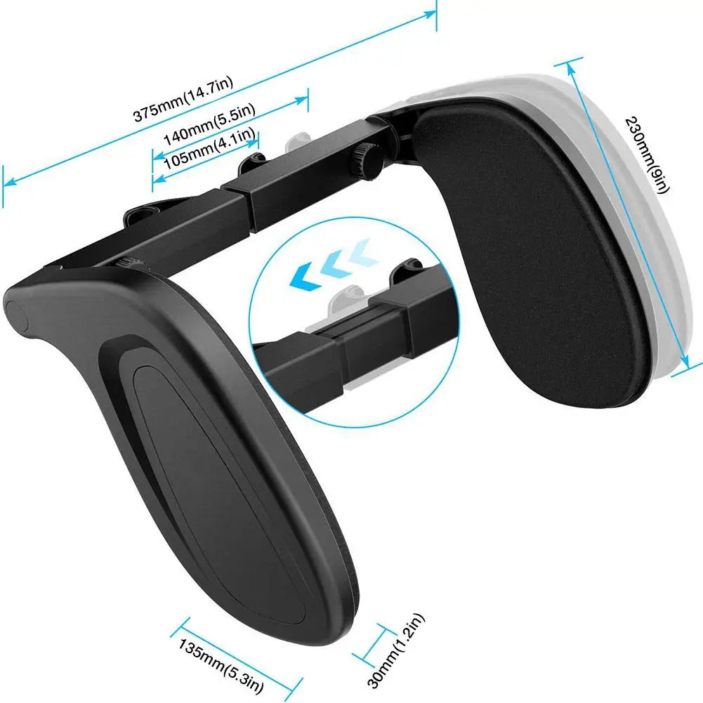 Телескопическое сиденье подголовник автомобиля искусственная кожа Спящая Шея