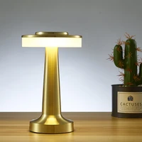 new table lamp rechargeable led night light for bedroom bar restaurant stand fancy lighting portable touch sensor desk lamps
