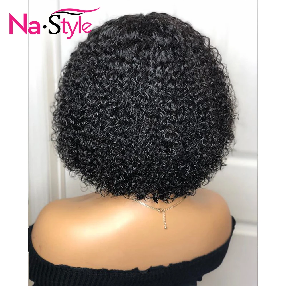 360 парик с фронтальной шнуровкой для черных женщин натуральный черный короткий