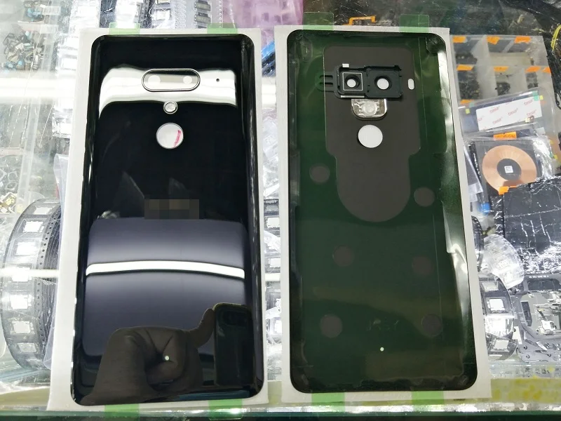 Новая задняя панель телефона HTC U12 + Plus с наклейками и объективом камеры 1