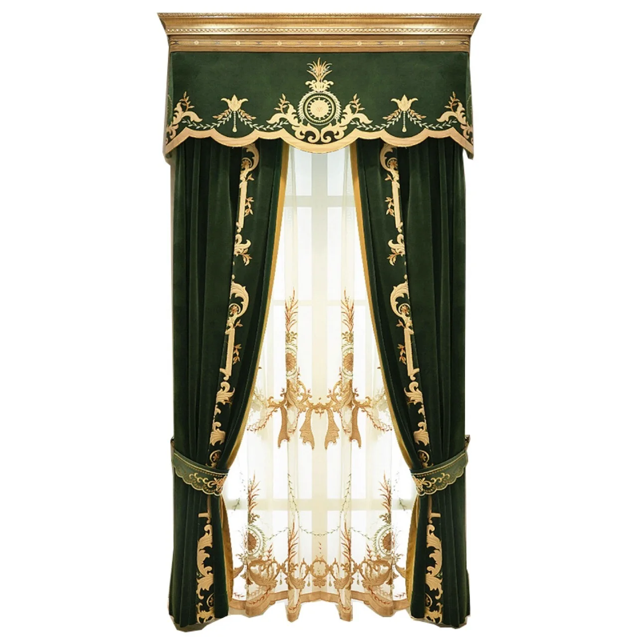 

Высококачественные бархатные Позолоченные шторы с вышивкой для гостиной, столовой, искусственный роскошный Тюль в европейском стиле