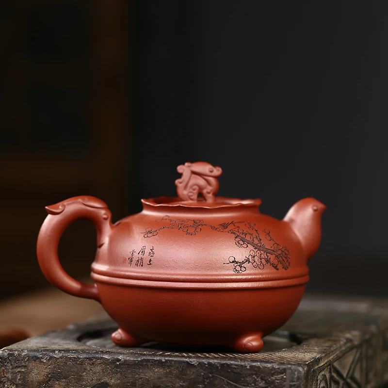 

Yixing raw Zisha teapot genuine pure manual cement teapot large capacity old Zisha teapot large size
