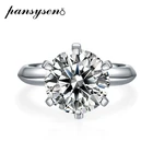 Кольцо женскоемужское из серебра 100% пробы, 5 карат, круглое