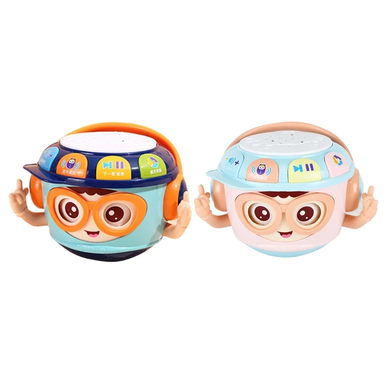 

P15C Children's Simulated Kinderganten Realistic Baby Tumbler Drum Portable Toys