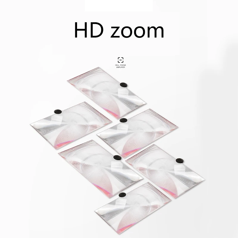 

High Definition Mobile Phone Screen Amplifier with Magnifying Folding Phone Desk Holder for Movie Game Phone Amplifier