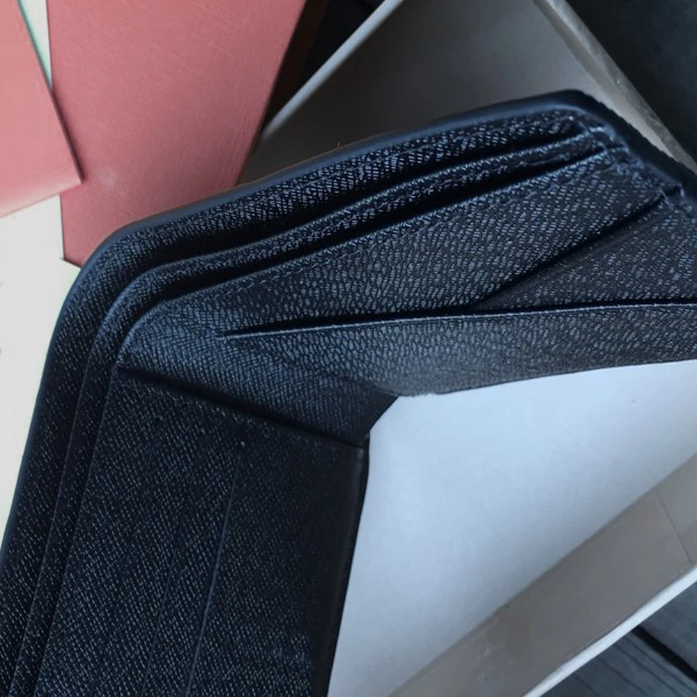 

Top Quality Wallet Fashion and Luxury Design Credit Card Fold Purse with Dust Bag and Brand Box