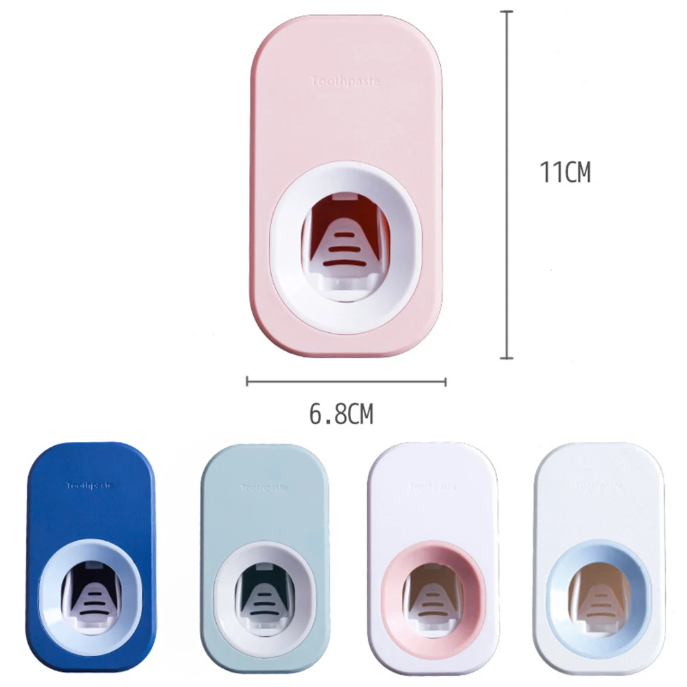 

Toothpaste Squeezers Automatic Toothpaste Dispenser Tooth Dust-proof Toothbrush Holder Wall Mount Stand Bathroom Accessories