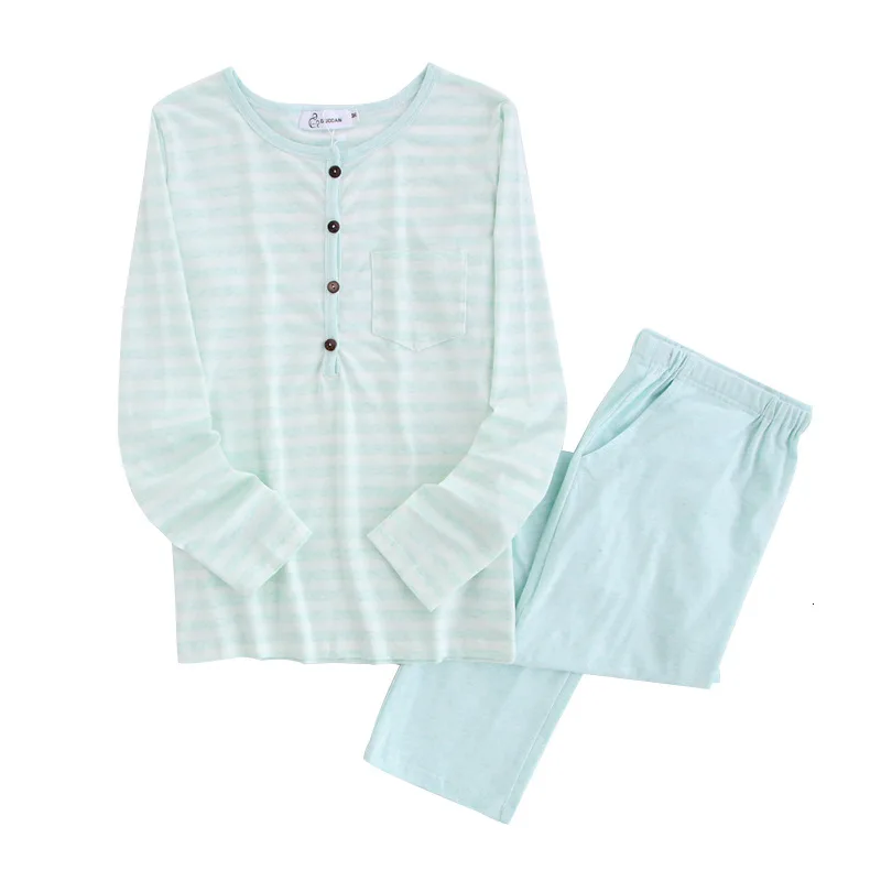 

2019 maternity clothes women nightwear Winter Fashion Striped long sleeve nursing 2pcs breastfeeding clothing for pregnant women