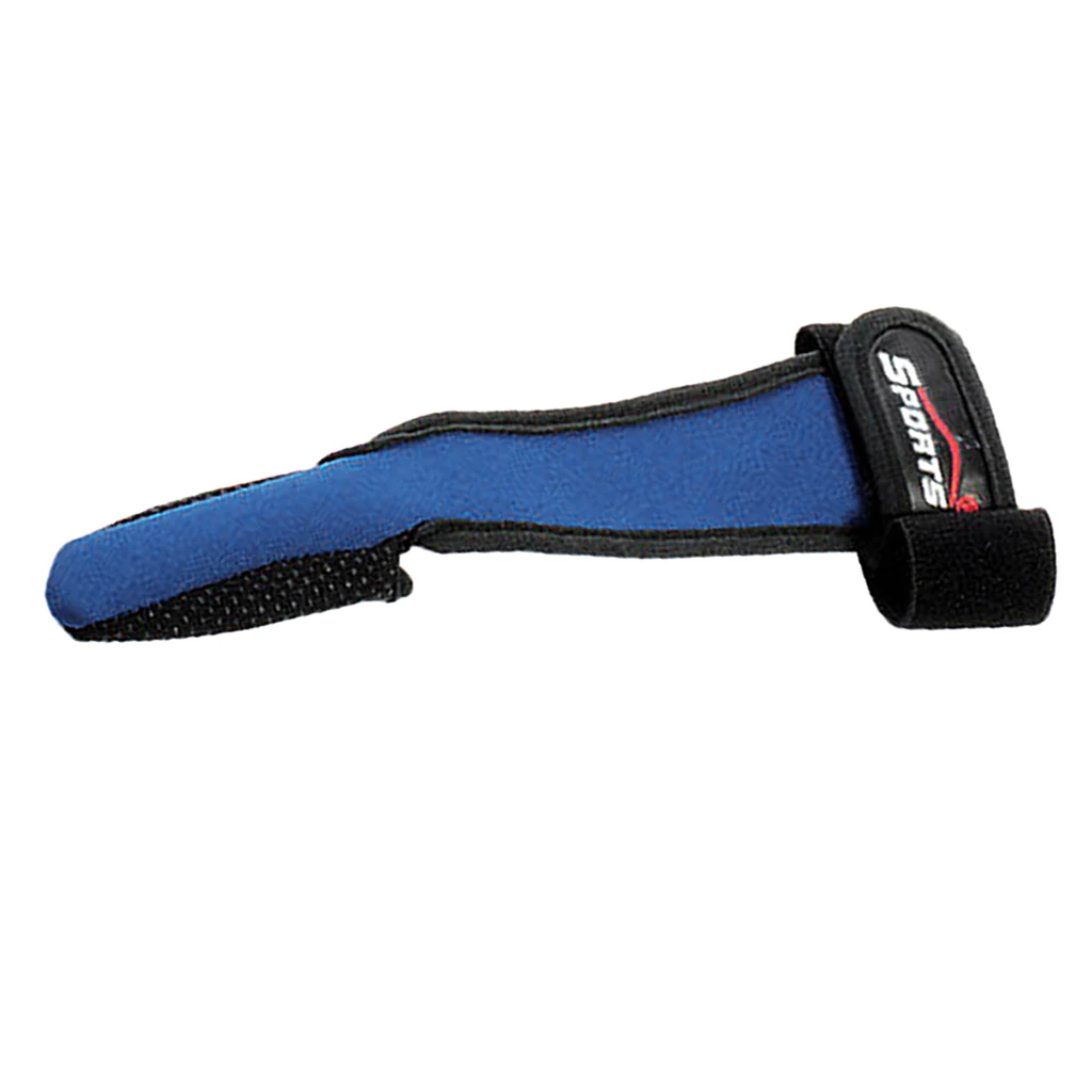 Регулируемые рыболовные перчатки Нескользящие с одним пальцем синие |