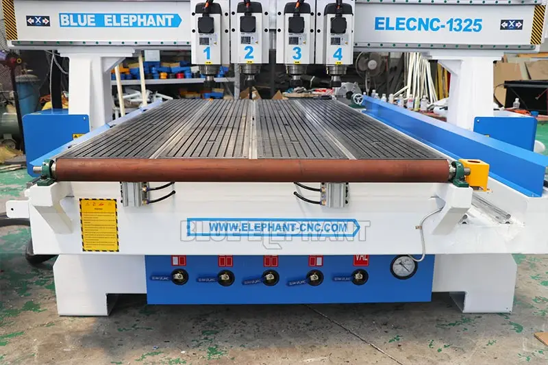 Синий слон многошпиндельная древесина CNC маршрутизатор 1325 размер работы сделать деревянную дверь с воздушным охлаждением шпинделя