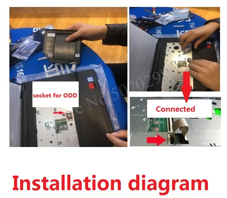 Ленточный кабельный кронштейн для 2 го жесткого диска HDD SSD оптический Caddy Dell Inspiron